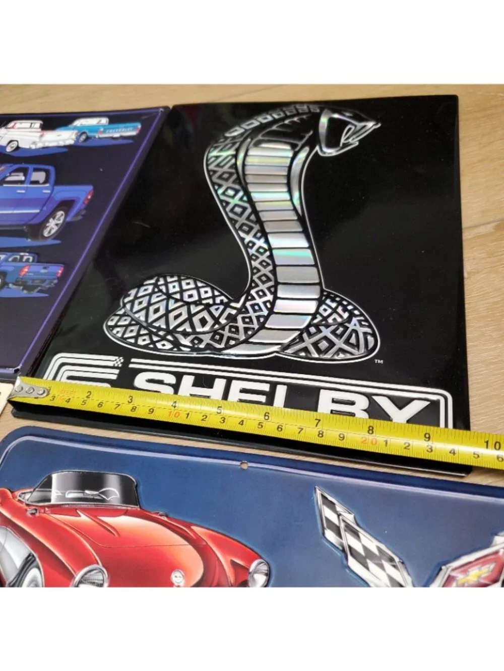 Metal Tin Sign Garage Ford F-150 Pickup Truck Chevy Shelby Corvette Lot Man Cave